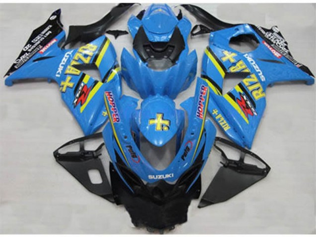 Azul Rizla Hopper Carenado Moto Suzuki GSXR 1000 K9 2009-2016 Azul Rizla Hopper Carenado Moto Suzuki GSXR 1000 K9 2009-2016