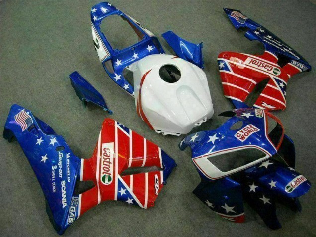 Azul Rojo Cycle World Castrol Carenado Moto Honda CBR 600 RR 2005-2006 Azul Rojo Cycle World Castrol Carenado Moto Honda CBR 600 RR 2005-2006