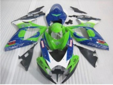 Azul Verde Carenado Moto Suzuki GSXR 600 / 750 K6 2006-2007