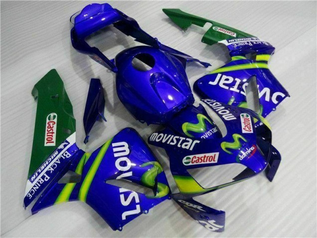 Azul Verde Movistar Castrol Carenado Moto Honda CBR 600 RR 2003-2004 Azul Verde Movistar Castrol Carenado Moto Honda CBR 600 RR 2003-2004