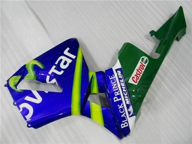 Azul Verde Movistar Castrol Carenado Moto Honda CBR 600 RR 2003-2004 Azul Verde Movistar Castrol Carenado Moto Honda CBR 600 RR 2003-2004