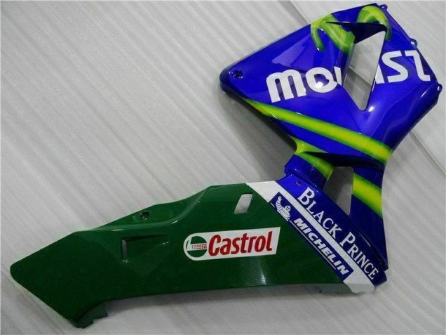 Azul Verde Movistar Castrol Carenado Moto Honda CBR 600 RR 2003-2004 Azul Verde Movistar Castrol Carenado Moto Honda CBR 600 RR 2003-2004