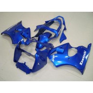Azul con Blanco Calcomanías Carenado Moto Kawasaki ZX6R 2000-2002
