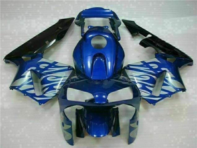 Azul con Plata Llama Carenado Moto Honda CBR 600 RR 2003-2004 Azul con Plata Llama Carenado Moto Honda CBR 600 RR 2003-2004