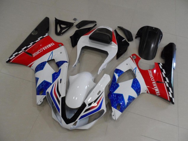 Bandera de estrella Carenado Moto Yamaha R1 2000-2001 Bandera de estrella Carenado Moto Yamaha R1 2000-2001