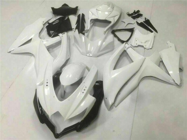 Blanco ABS Kits Carenado Moto Suzuki GSXR 600 / 750 K8 2008-2010 Blanco ABS Kits Carenado Moto Suzuki GSXR 600 / 750 K8 2008-2010