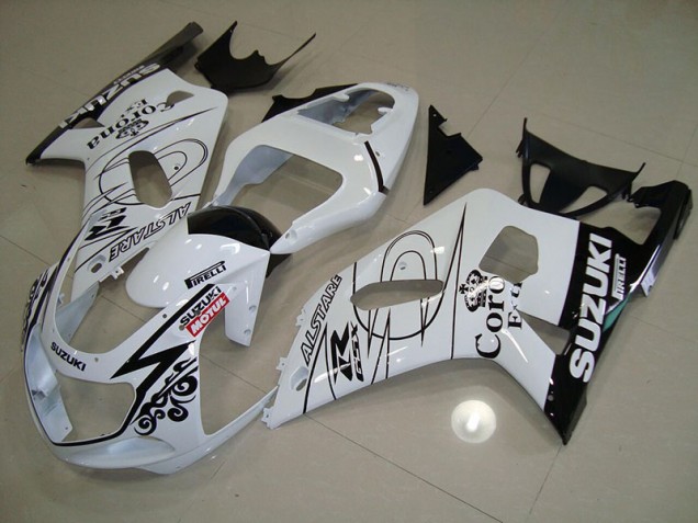 Blanco Alstare Motul Carenado Moto Suzuki GSXR 750 K1 K2 K3 2001-2003 Blanco Alstare Motul Carenado Moto Suzuki GSXR 750 K1 K2 K3 2001-2003