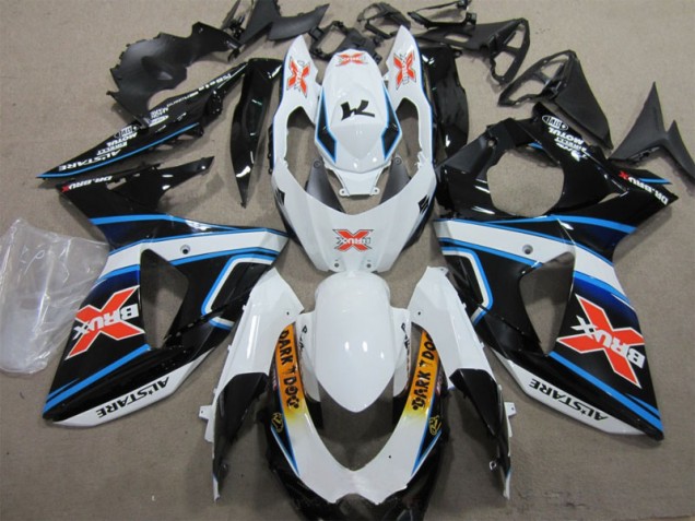 Blanco Azul Brux Oscuro Dog Carenado Moto Suzuki GSXR 1000 K9 2009-2016 Blanco Azul Brux Oscuro Dog Carenado Moto Suzuki GSXR 1000 K9 2009-2016