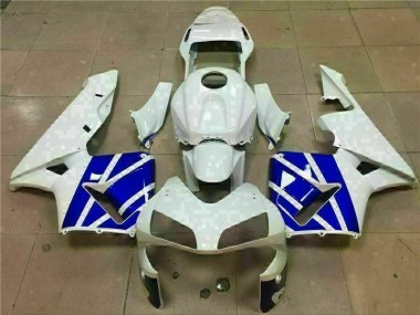 Blanco Azul Carenado Moto & Plástico Honda CBR 600 RR 2003-2004