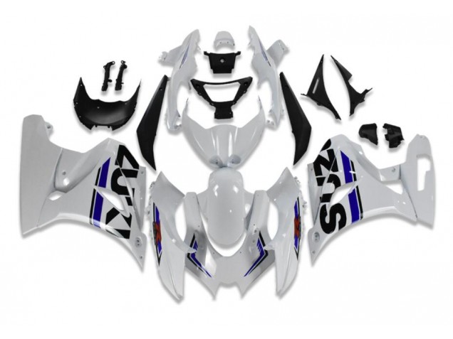 Blanco Azul Carenado Moto Suzuki GSXR 1000 2017-2023 Blanco Azul Carenado Moto Suzuki GSXR 1000 2017-2023