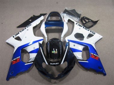 Blanco Azul Carenado Moto Suzuki GSXR 1000 K1 2000-2002