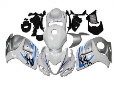 Blanco Azul Carenado Moto Suzuki GSXR 1300 Hayabusa 2008-2019