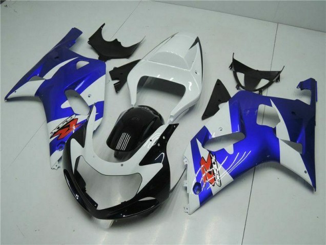 Blanco Azul Carenado Moto Suzuki GSXR 600 / 750 K1 K2 K3 2001-2003 Blanco Azul Carenado Moto Suzuki GSXR 600 / 750 K1 K2 K3 2001-2003