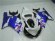 Blanco Azul Carenado Moto Suzuki GSXR 600 / 750 K1 K2 K3 2001-2003 Blanco Azul Carenado Moto Suzuki GSXR 600 / 750 K1 K2 K3 2001-2003
