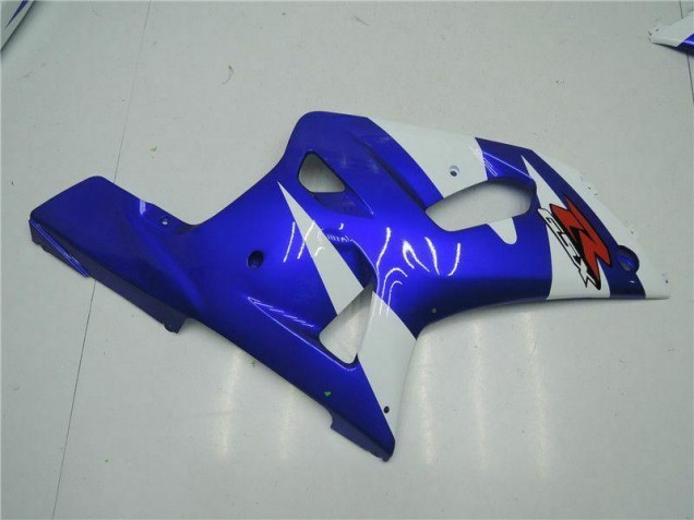 Blanco Azul Carenado Moto Suzuki GSXR 600 / 750 K1 K2 K3 2001-2003 Blanco Azul Carenado Moto Suzuki GSXR 600 / 750 K1 K2 K3 2001-2003