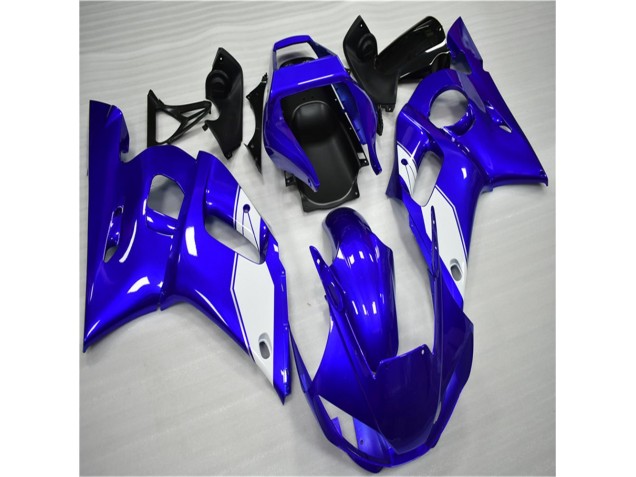 Blanco Azul Carenado & Plástico Moto Yamaha R6 1998-2002 Blanco Azul Carenado & Plástico Moto Yamaha R6 1998-2002