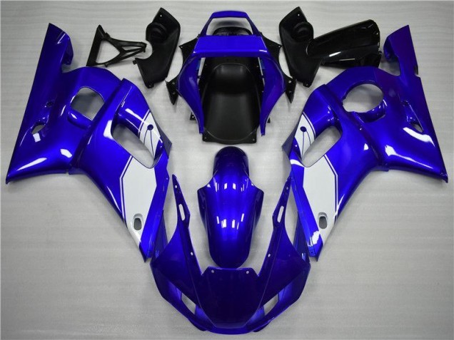 Blanco Azul Carenado & Plástico Moto Yamaha R6 1998-2002 Blanco Azul Carenado & Plástico Moto Yamaha R6 1998-2002