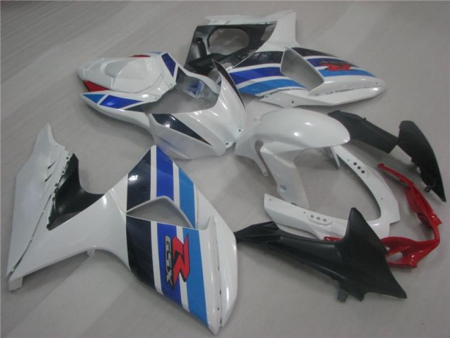 Blanco Azul Carenados Moto Suzuki GSXR 1000 K9 2009-2016 Blanco Azul Carenados Moto Suzuki GSXR 1000 K9 2009-2016