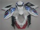 Blanco Azul Carenados Moto Suzuki GSXR 1000 K9 2009-2016 Blanco Azul Carenados Moto Suzuki GSXR 1000 K9 2009-2016