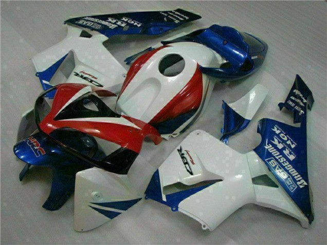 Blanco Azul Carrocería Motocicletas Honda CBR 600 RR 2005-2006 Blanco Azul Carrocería Motocicletas Honda CBR 600 RR 2005-2006