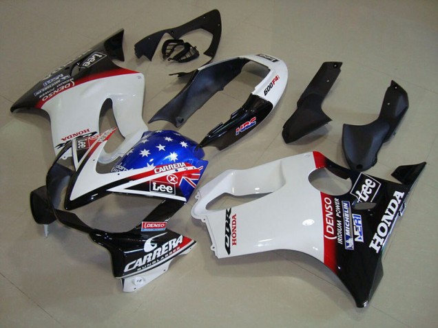 Blanco Azul DENSO HRC Carrera Carenado Moto Honda CBR 600 F4i 2004-2007