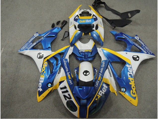 Blanco Azul GoldBet 112 Carenado Moto BMW S1000RR 2009-2014 Blanco Azul GoldBet 112 Carenado Moto BMW S1000RR 2009-2014