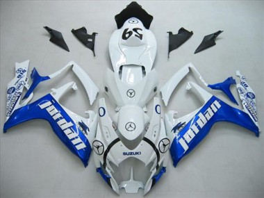 Blanco Azul Jordan Carenado Moto Suzuki GSXR 600 K6 2006-2007