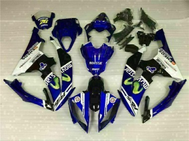 Blanco Azul Kit ABS Carenado Motocicleta Yamaha R6 2008-2016