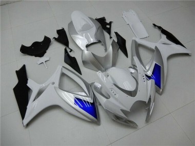 Blanco Azul Kit Carenado ABS Completo Suzuki GSXR 600 / 750 K6 2006-2007