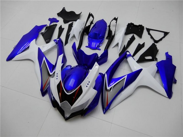 Blanco Azul Kit Completo Carenado Moto Suzuki GSXR 600 / 750 K8 2008-2010 Blanco Azul Kit Completo Carenado Moto Suzuki GSXR 600 / 750 K8 2008-2010