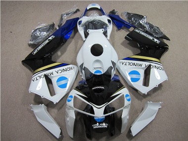 Blanco Azul Konica Minolta Kits Completo Carenado Moto Honda CBR 600 RR 2005-2006