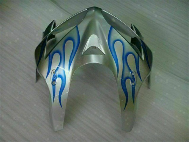 Blanco Azul Llama Carenado Moto Honda CBR 600 RR 2005-2006 Blanco Azul Llama Carenado Moto Honda CBR 600 RR 2005-2006