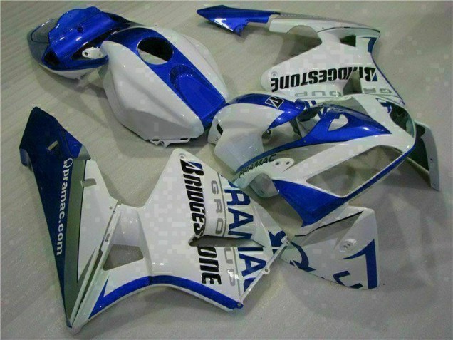Blanco Azul Moto Plástica Honda CBR 600 RR 2005-2006 Blanco Azul Moto Plástica Honda CBR 600 RR 2005-2006