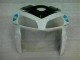 Blanco Azul Moto Plástico Honda CBR 600 RR 2005-2006 Blanco Azul Moto Plástico Honda CBR 600 RR 2005-2006