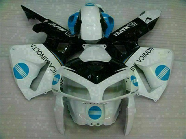 Blanco Azul Moto Plástico Honda CBR 600 RR 2005-2006 Blanco Azul Moto Plástico Honda CBR 600 RR 2005-2006