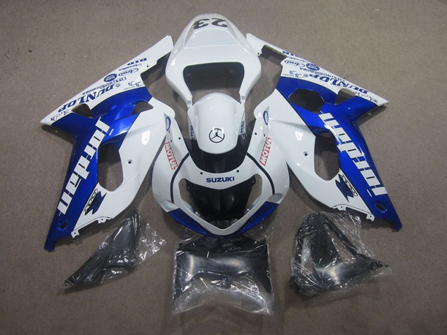 Blanco Azul Motul Carenado Moto Suzuki GSXR 750 K1 K2 K3 2001-2003 Blanco Azul Motul Carenado Moto Suzuki GSXR 750 K1 K2 K3 2001-2003