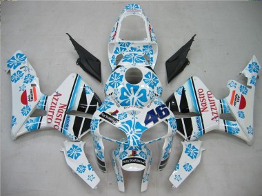 Blanco Azul Nastro Azzurro 46 Carenado & Plástico Moto Honda CBR 600 RR 2005-2006