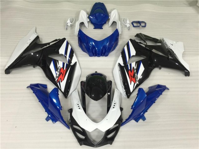 Blanco Azul Negro Carenados Moto Suzuki GSXR 1000 K9 2009-2016 Blanco Azul Negro Carenados Moto Suzuki GSXR 1000 K9 2009-2016
