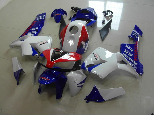 Blanco Azul Rojo HRC ABS Kits Carenado Moto Honda CBR 600 RR 2005-2006