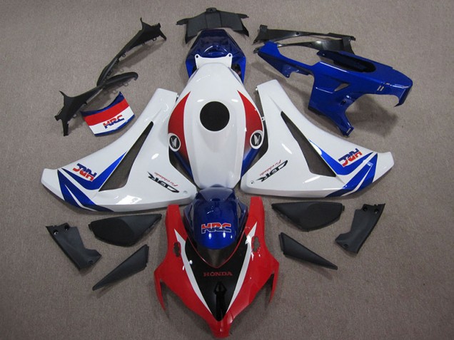 Blanco Azul Rojo HRC Carenados Moto Honda CBR 1000 RR 2008-2011