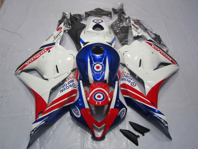Blanco Azul Rojo Moto Plástico Honda CBR 600 RR 2009-2012 Blanco Azul Rojo Moto Plástico Honda CBR 600 RR 2009-2012