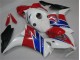 Blanco Azul Rojo Plástica Moto Honda CBR 1000 RR 2012-2016 Blanco Azul Rojo Plástica Moto Honda CBR 1000 RR 2012-2016