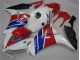 Blanco Azul Rojo Plástica Moto Honda CBR 1000 RR 2012-2016 Blanco Azul Rojo Plástica Moto Honda CBR 1000 RR 2012-2016