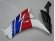 Blanco Azul Rojo Plástica Moto Honda CBR 1000 RR 2012-2016 Blanco Azul Rojo Plástica Moto Honda CBR 1000 RR 2012-2016