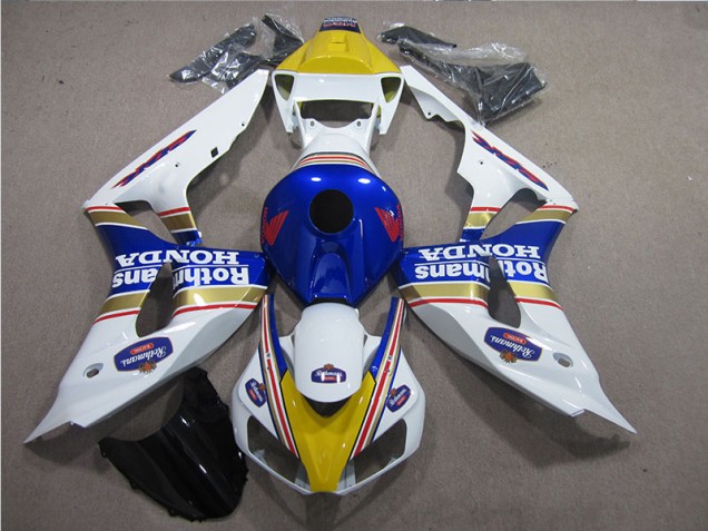 Blanco Azul Rothmans Carenado Moto Honda CBR 1000 RR 2006-2007 Blanco Azul Rothmans Carenado Moto Honda CBR 1000 RR 2006-2007