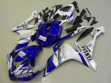 Blanco Azul Tri Colour Carenado Moto Yamaha R1 2007-2008
