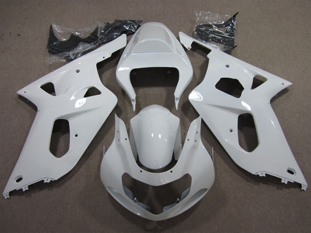 Blanco Carenado Moto Suzuki GSXR 600 K1 K2 K3 2001-2003 Blanco Carenado Moto Suzuki GSXR 600 K1 K2 K3 2001-2003