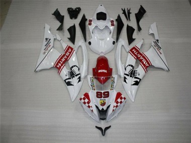 Blanco Carrocería Motocicletas Yamaha R6 2008-2016