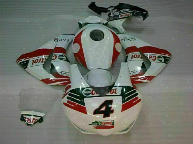 Blanco Castrol 4 Carenado Moto Honda CBR 1000 RR 2008-2011 Blanco Castrol 4 Carenado Moto Honda CBR 1000 RR 2008-2011
