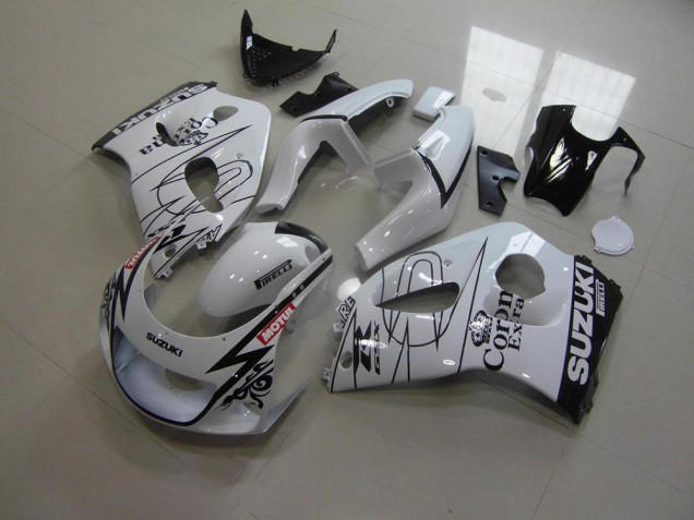 Blanco Corona Carenado Moto Suzuki GSXR 600 1996-2000 Blanco Corona Carenado Moto Suzuki GSXR 600 1996-2000